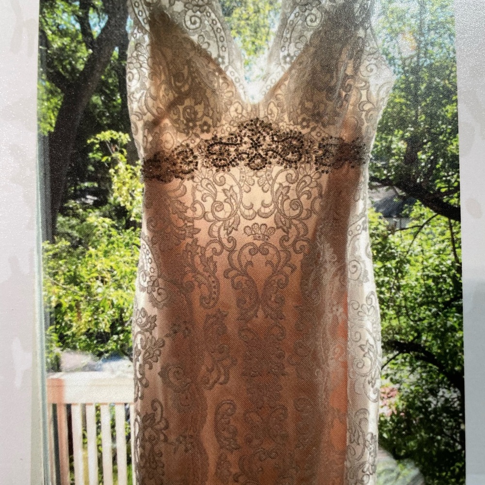 Private Label by G Lace Wedding Dress in Cream and Black